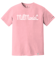Load image into Gallery viewer, Heavy Weight T-Shirt: MillManiaC - White Letters