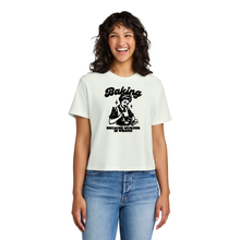 Load image into Gallery viewer, Women Boxy Tee: Baking is Good
