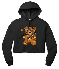 Load image into Gallery viewer, Women Cropped Hoodie: Built Tuff