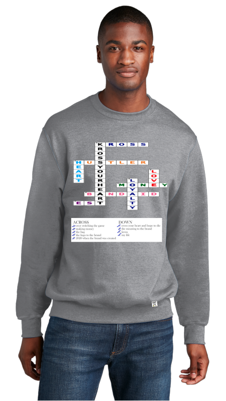 Sweatshirt: Kross Word Puzzle