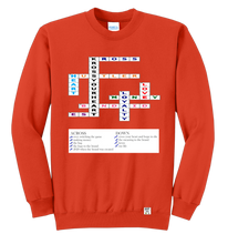 Load image into Gallery viewer, Sweatshirt: Kross Word Puzzle
