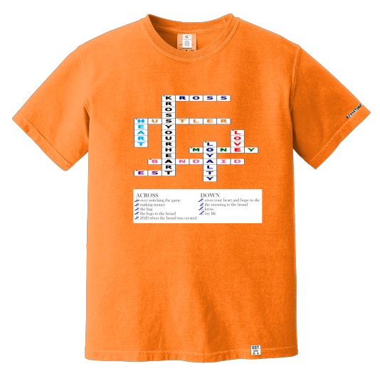 Heavy Weight T-Shirt: Kross Word Puzzle