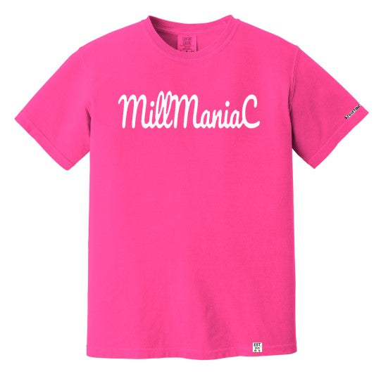 Heavy Weight T-Shirt: MillManiaC - White Letters