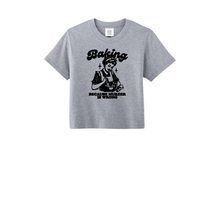 Load image into Gallery viewer, Women Boxy Tee: Baking is Good
