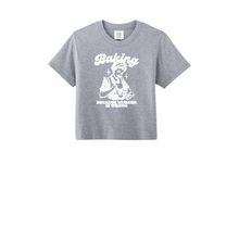 Load image into Gallery viewer, Women Boxy Tee: Baking is Good
