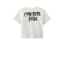 Load image into Gallery viewer, Women Boxy Tee: Skull &amp; Rose

