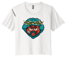 Load image into Gallery viewer, Women Cropped T-Shirt: Black Jesus
